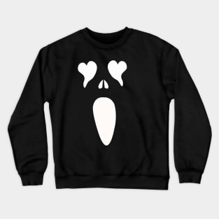 Gost face halloween funny shirt and mask Crewneck Sweatshirt